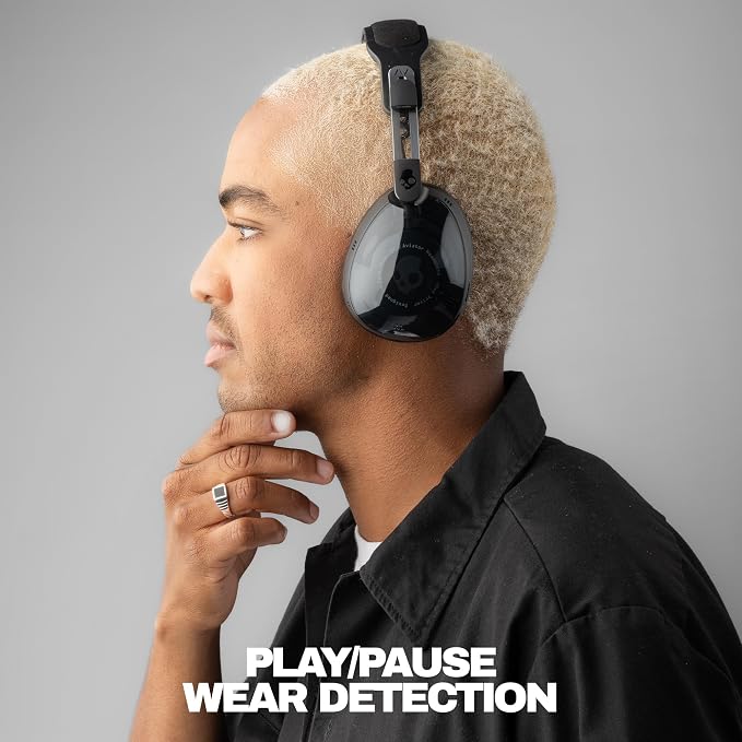 Skullcandy Aviator 900 ANC Noise Canceling Wireless Headphones - True Black | Bluetooth, THX Spatial Audio with Head Tracking, Premium Adaptive Noise Cancellation, 60 Hours Battery, Microphone, Travel - Image 6