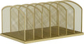 Desk File Organizer Vertical 7 Sections Mesh File Sorter Paper Storage Organizer for Desk, Office Organization File Holder Rack, Gold by MINDEPOT