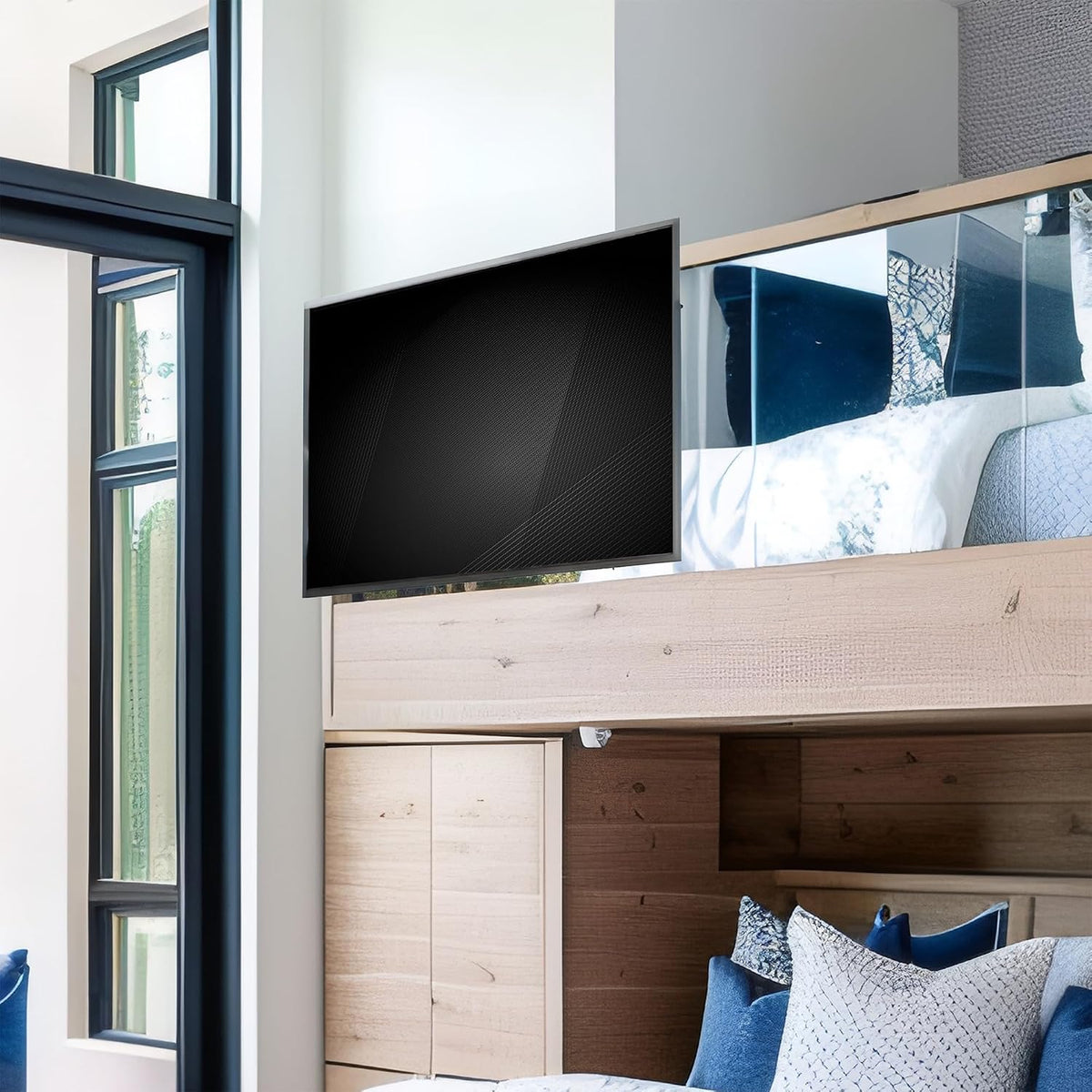 VIVO Black TV Hanger for 42-75 in Flat and Curved Screens, MOUNT-TV02LB - Image 7