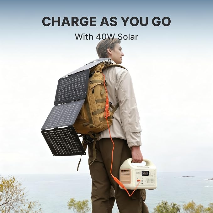Jackery Portable Power Station Explorer 300 Dune White, 292Wh | Backup LiFePO4 Battery, Solar Generator for Outdoors Camping Travel Hunting Blackout (Solar Panel Optional) - Image 7