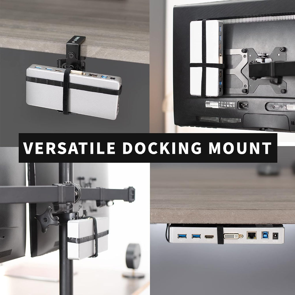 VIVO Universal Docking Station Mount for Workstation, Up to 10 in Wide - Image 2