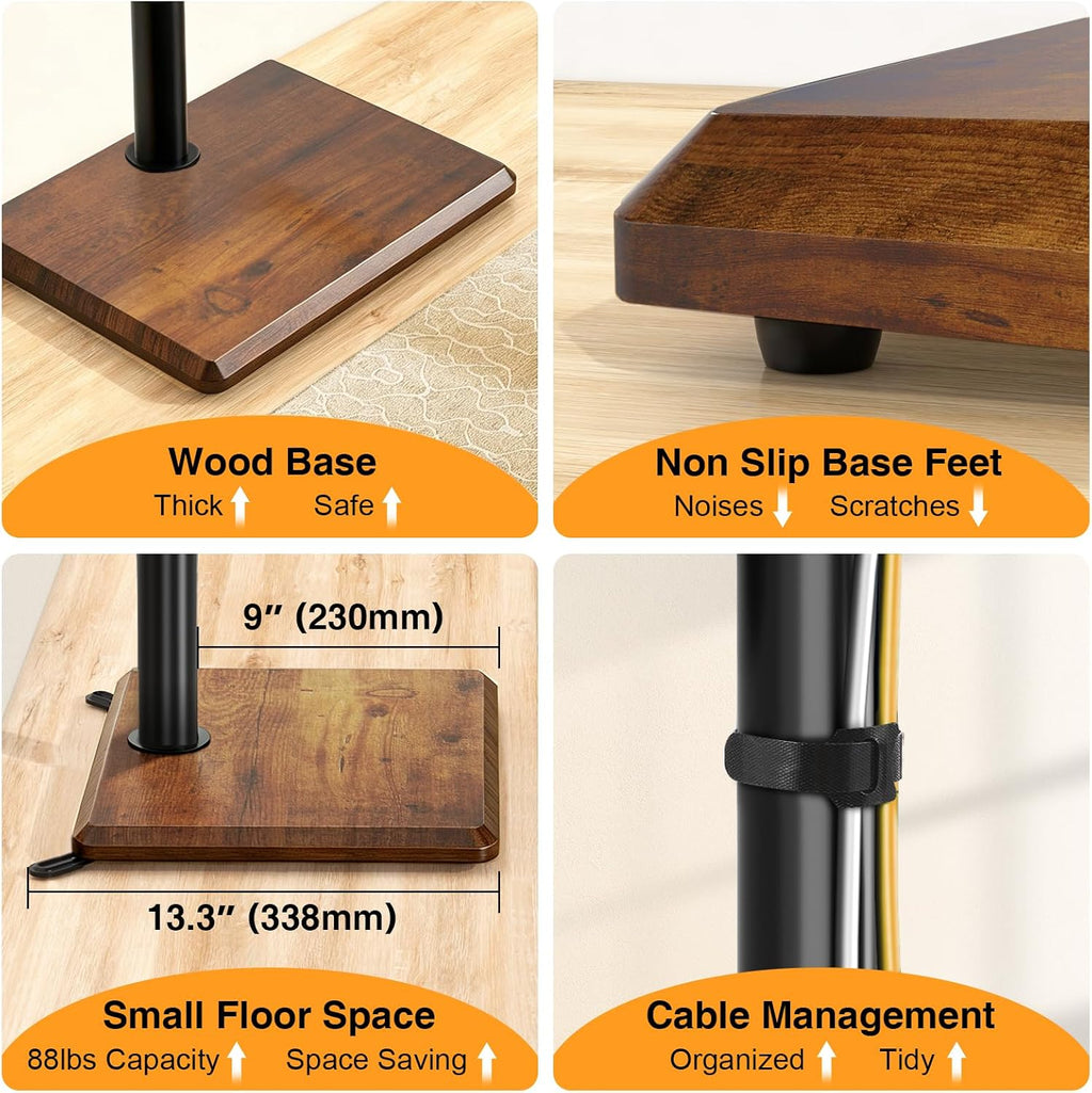 Universal Floor TV Stand with Mount for Most 32-65 Inch TV up to 99lbs - Image 5