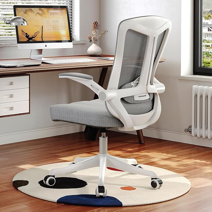 Ergonomic Office Desk Chair High Back Mesh Computer Chair Adjustable Chair | 360° Swivel Adjustable Lumbar Support & Flip-Up Armrests capacity 300 lbs capacity by SICHYAGE