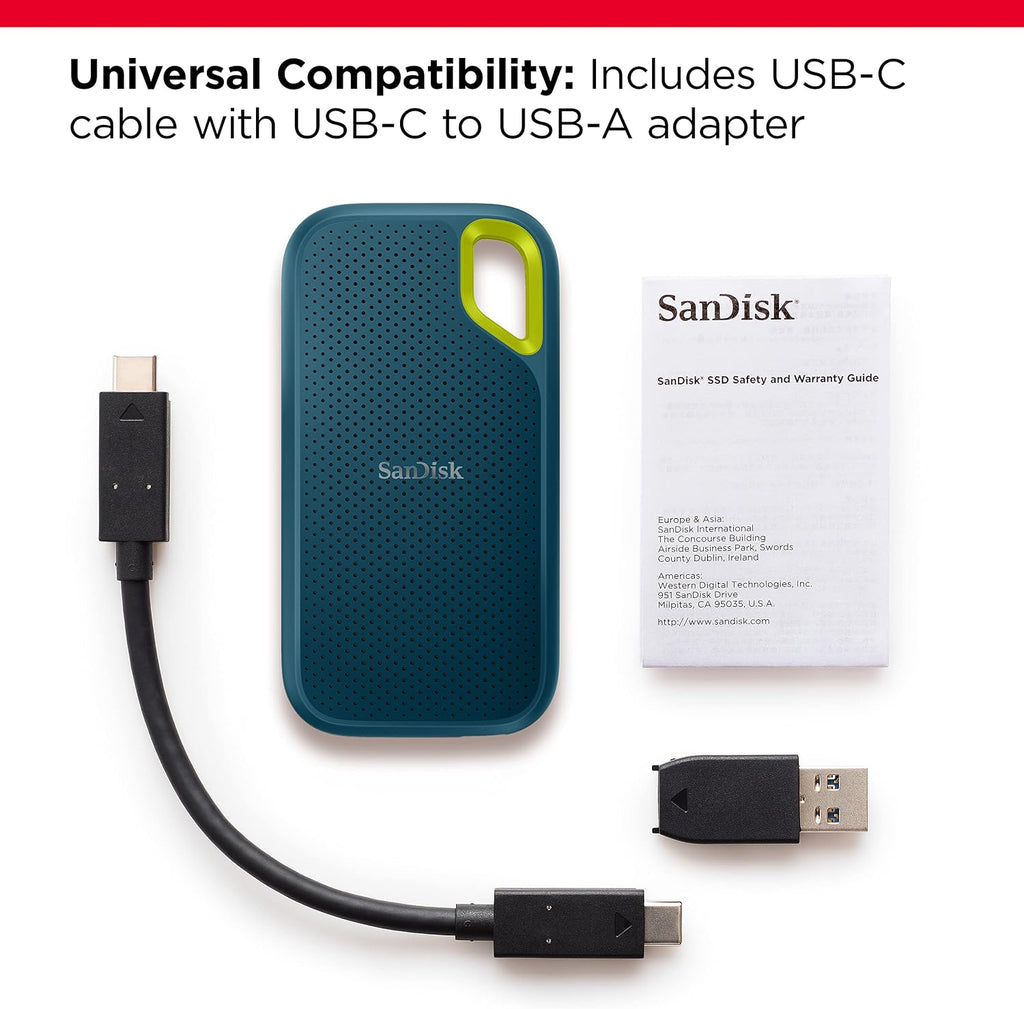 Sandisk 2TB Extreme Portable SSD, Up to 1050MB/s Read Speeds (Old Model) - Image 3