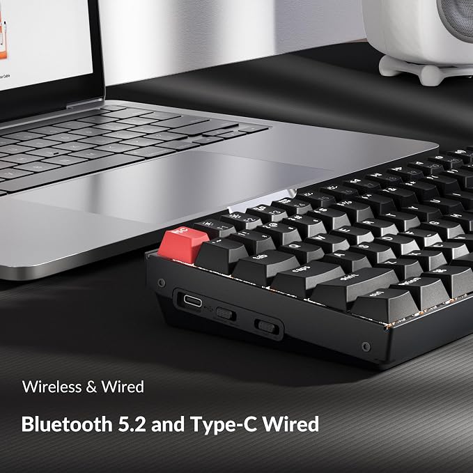 Keychron K4 96% Layout QMK Wireless and Wired Options Mechanical Keyboard, White Backlight Super Brown Switch, Paired with Shine-Through Double-Shot PBT Keycaps for Mac Windows-Version 3 - Image 3