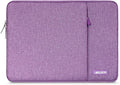 MOSISO Laptop Case 13.3 inch, 13-13.3 inch Laptop Sleeve Bag with Pocket | Compatible with MacBook Air/Pro 13/Pro 14 M5 M4 M3 M2 M1, HP Dell ASUS Lenovo, Polyester Vertical Computer Bag, Light Violet by MOSISO