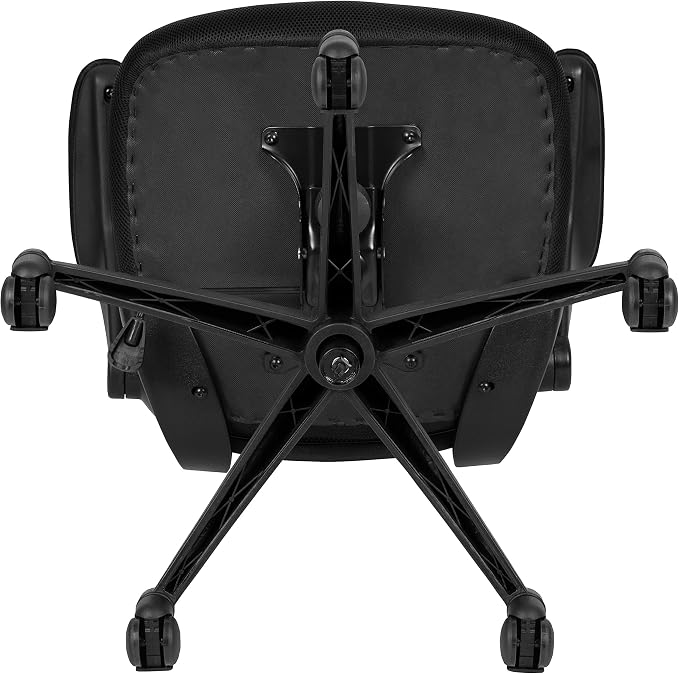 Flash Furniture Mid-Back Black Mesh Swivel Ergonomic Task Office Chair with Flip-Up Arms - Image 18