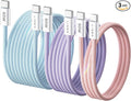 LISEN USB C Cable, 3-Pack [3.3/6.6/10FT] USBC to USBC Cable for iPhone 16e 15 Pro Max Charger Cord, 60W (3.1A) C to C Cable Fast Charging for Samsung S25/S24/23, Switch 2, iPad, MacBook by Lisen