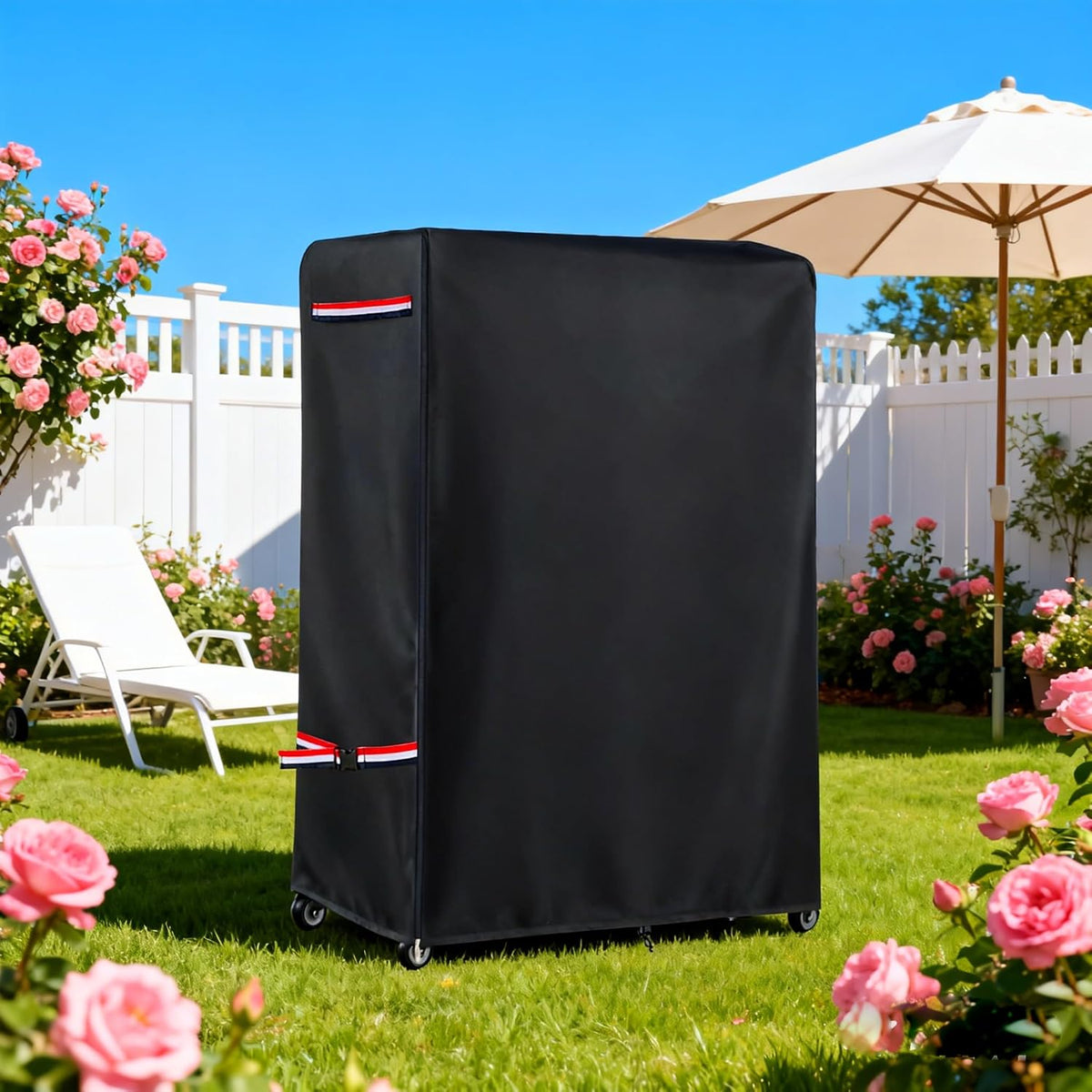 60-65 Inch Waterproof Outdoor TV Trolley Cover,Courtyard TV Cover - Image 7