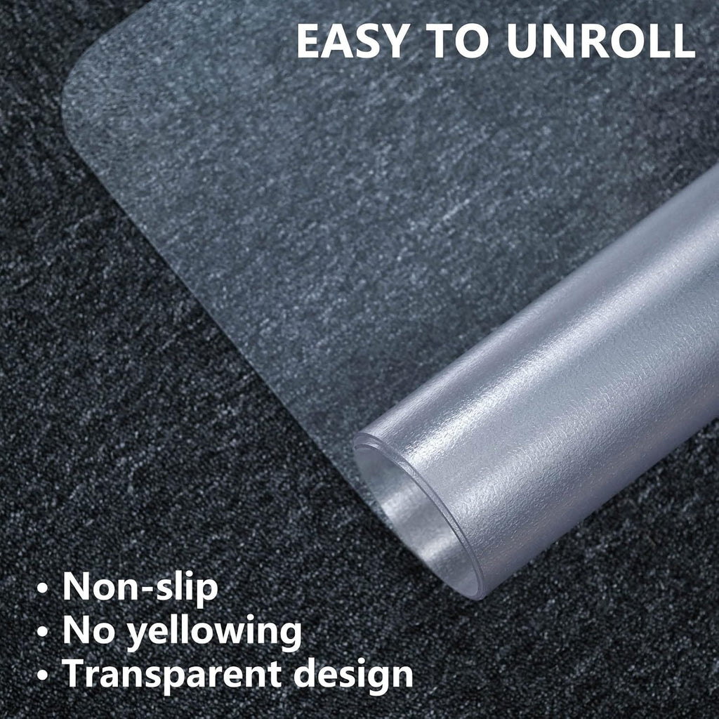 FuturHydro Chair Mat for Hardwood Floor, 45" x 53" Large Clear Easy Glide Large Computer Chair Mat, Plastic Rolling Chair Mats for Tile Floor and Gaming Floors (Rectangle) - Image 7