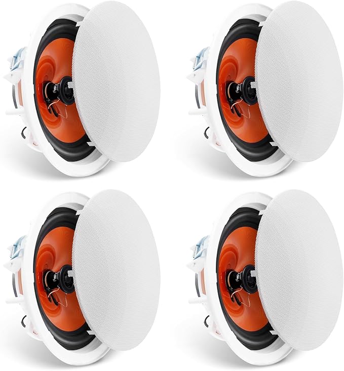 VEVOR 4 PCs 8 Inch in Ceiling Speakers, 400W Flush Mount Ceiling & in-Wall Speakers System with 8" Woofer,1" Tweeter, for Home Kitchen Living Room Bedroom or Covered Outdoor Porches - Image 10