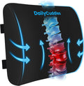 Lumbar Support Pillow, Ergonomic Back Cushion for Office Chair, Black/Large | Memory Foam Back Pillow with Adjustable Strap for Long-Hour Sitting , Gaming Chair, Back Support for Pain Relief by Unknown