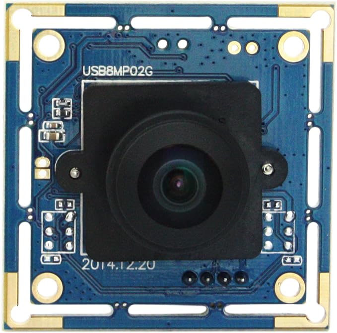 ELP 8mp USB Camera Wide Angle with 180degree Fisheye Lens 4K Embedded Webcam Board for Computer 2448P CMOS IMX179 UVC USB2.0 Video Industrial PC Camera for Machine Vision - Image 4