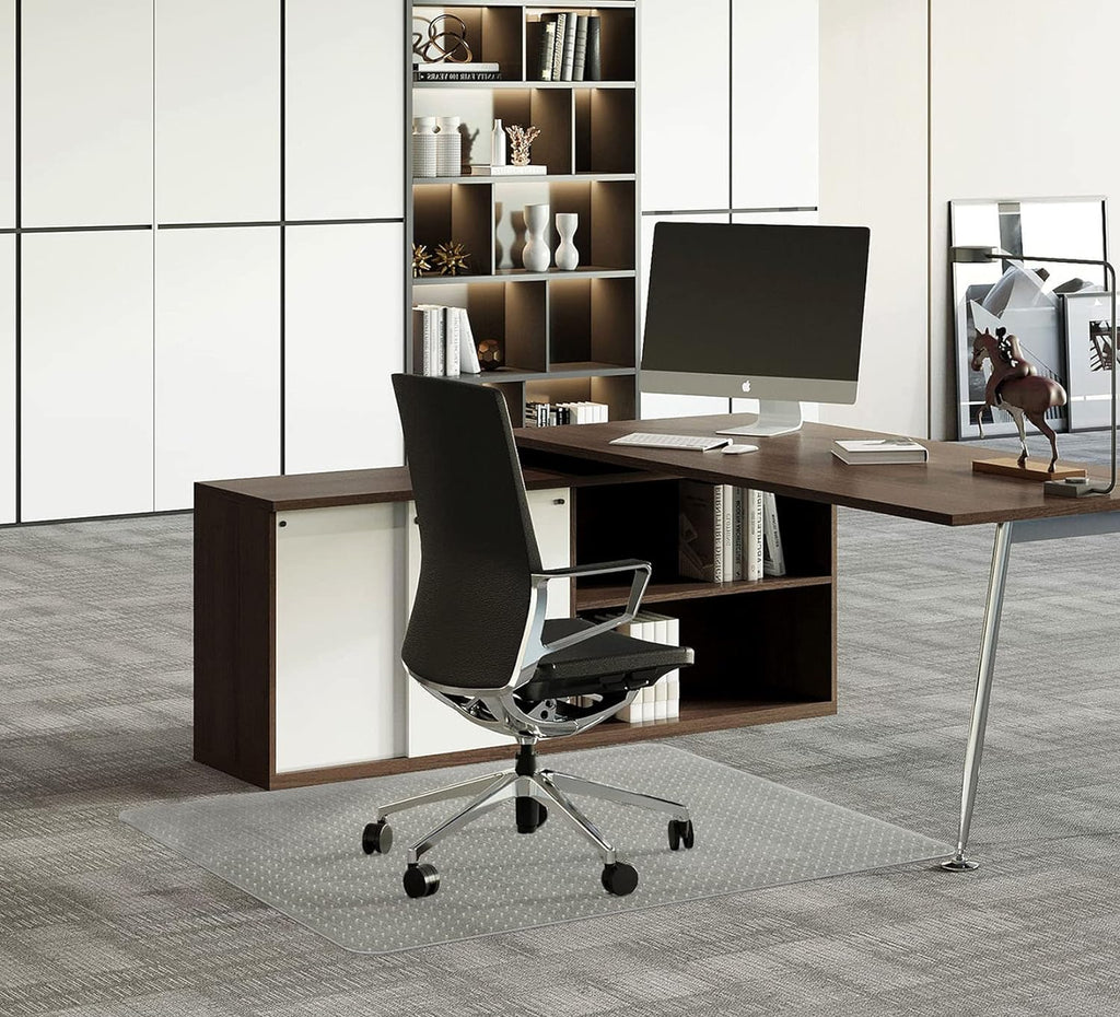 FuturHydro Office Chair Mat for Carpet, 46" x 60" Clear Office Home Floor Protector Mat, Transparent Mats for Office, Home and Gaming Floors (Rectangle) - Image 2