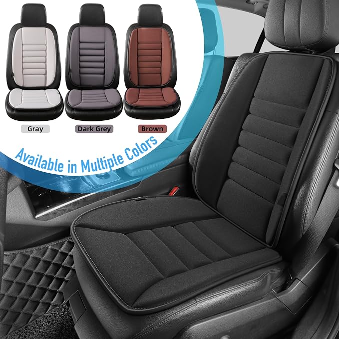Lofty Aim Car Seat Cushion with Back Support Pillow, Driver Seat Cushion | Comfy Lumbar Support & Seat Cushion, Memory Foam Seat Cushion for Pain Relief, Butt Pillow for Car, Truck, Black - Image 9