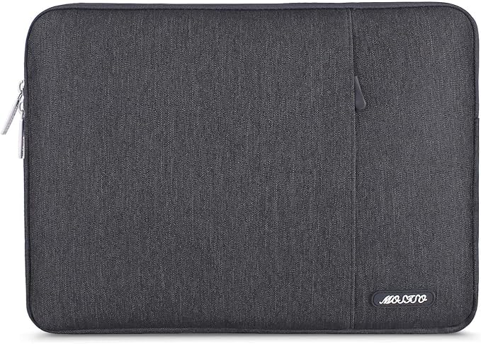 MOSISO Laptop Case 13 inch, Laptop Sleeve Bag with Pocket | Compatible with MacBook Neo A3404 2026/Air/Pro 13 M5/M4/M3/M2/M1 2026-2016, Polyester Vertical Computer Bag, Space Gray by MOSISO