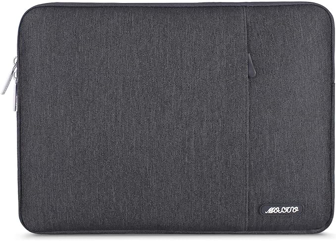 MOSISO Laptop Case 12.3 inch, 11-11.6 inch Laptop Sleeve Bag with Pocket | Compatible with MacBook Air 11.6, Acer HP Dell Lenovo Samsung, Surface Pro, Polyester Vertical Computer Bag, Space Gray by MOSISO