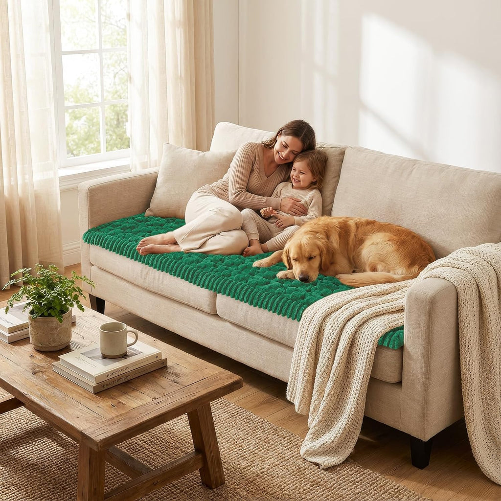 Smiry Couch Covers for Dogs, Non Slip Fuzzy Pet Sofa Protector Washable - Image 5