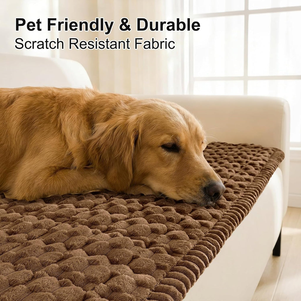 Smiry Couch Covers for Dogs, Non Slip Fuzzy Pet Sofa Protector Washable - Image 3