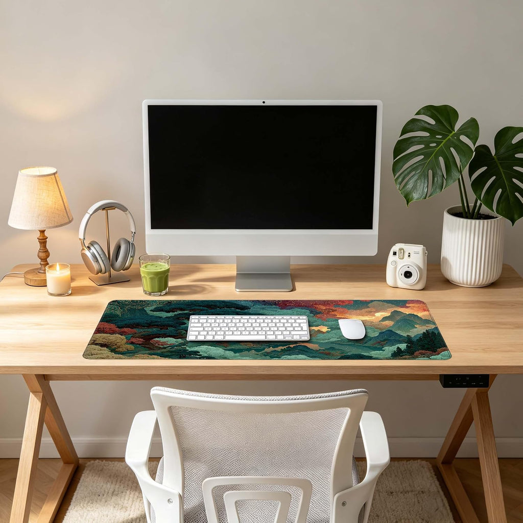 Brecoy Large Mouse Pad, Anime Black Gaming, Extended Kanagawa Mat Desk Pad, 3mm Thick Long Non-Slip Rubber Base Mice Pad, 31.5 X 11.8 Inch (Pattern 2) - Image 6