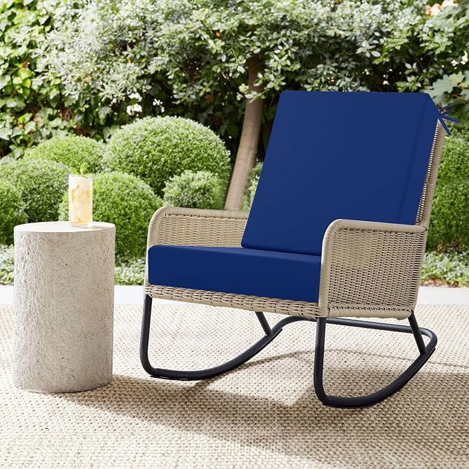 idee-home Outdoor Patio Dining Chair Cushion High Back | Density Foam Chair Cushions Seat with Removable Cover, WeatherResistant Indoor Deep - Image 5