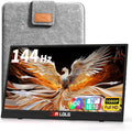 144Hz 16" Portable Monitor 1920x1200 FHD IPS with USB-C Mini HDMI | Full-function USB-C one-cable video & power HDMI port, for laptops, phones, PS5, Switch, Xbox without extra adapters by ALOLG