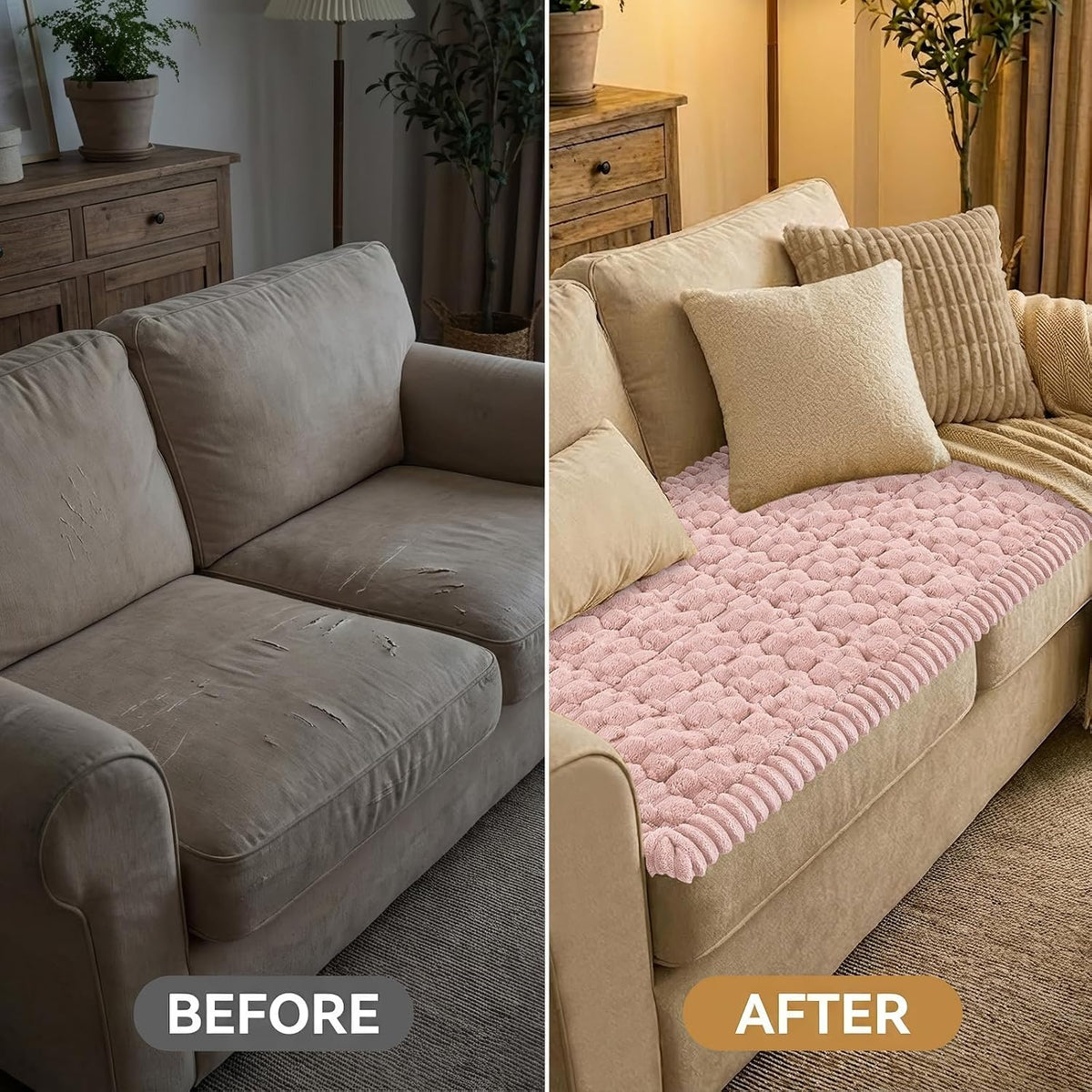 Smiry Couch Covers for Dogs, Non Slip Fuzzy Pet Sofa Protector Washable - Image 7
