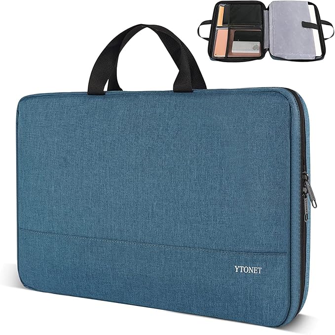 Ytonet 14 Inch Laptop Sleeve, Water Resistant TSA Laptop Case with Handle | Protective Computer Carrying Case Compatible with MacBook HP Dell Lenovo Asus Notebooks, Gifts for Men Women, Deep Teal - Image 7