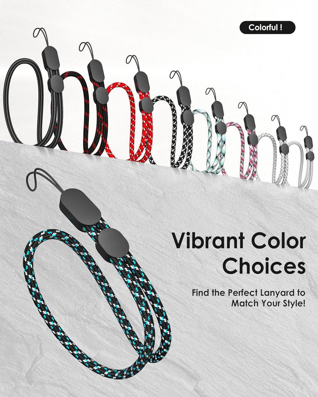 6 Pack Cell Phone Camera Wrist Straps, Wrist Lanyards - Image 6