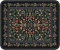 iCasso Aesthetic Small Mouse Pad, 9.5x7.9in,Home Office, Black Floral by iCasso