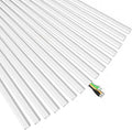 Delamu 236in Cord Hider, Cord Covers for 2-3 Wires on Wall, Premium TV Cable Hider, Paintable Wire Hiders Wire Covers for Cords on Wall, Easier Setup Cable Cover Raceway, W0.94 H0.47in, White by DELAMU
