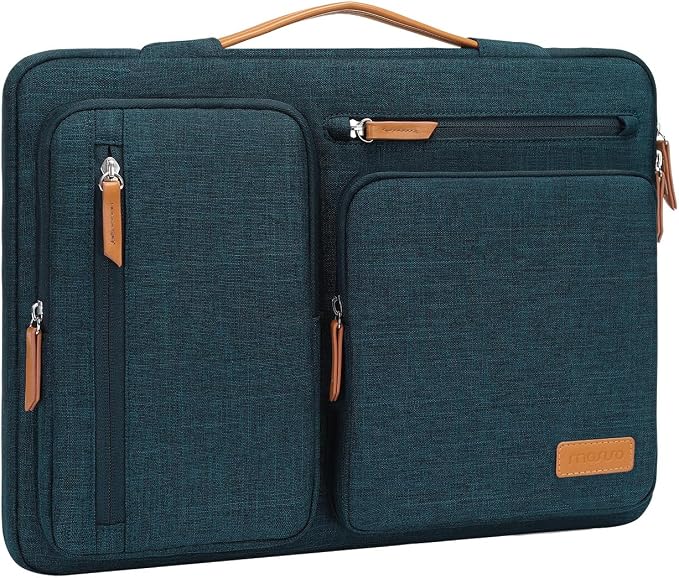 MOSISO 360 Protective Laptop Case 17.3 inch, 17-17.3 inch Laptop Sleeve | Compatible with Dell HP Lenovo Asus Acer Alienware, Side Open Carrying Case with 4 Zipper Pockets, Teal Green by MOSISO