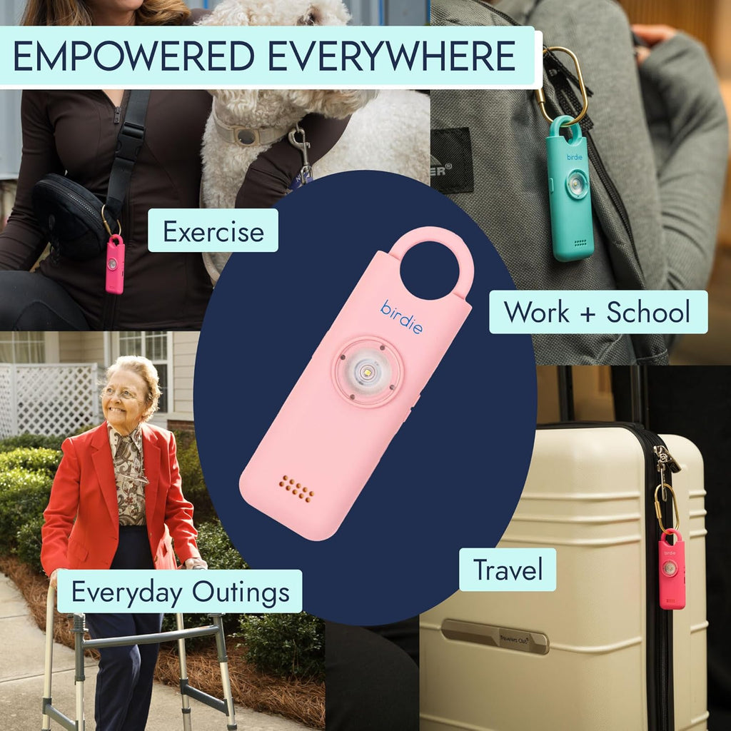 She’s Birdie 3.0 New Version – The Original Personal Safety Alarm for Women by Women–Loud Siren, Flash Light and Rechargeable Battery in a Variety of Colors (Metallic Indigo Blue) - Image 5