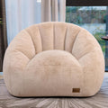 Giant Bean Bag Chair for Adults, Teens and Kids, Cozy Fluffy Corduroy Beanbag Chair with Filler, Large Floor Lounge Sofa for Living Room, Bedroom, Dorm, Gaming and Reading(XL-Brown) by UODERS