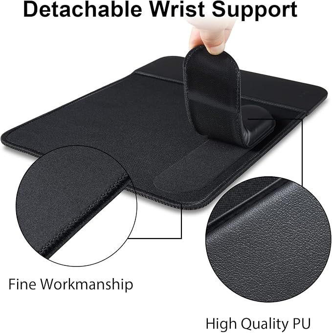 15W Wireless Charging Mouse Pad with Wrist Support, Fast Qi Wireless Charger Mouse Mat for iPhone 17/16/15/14/13/12/12 Pro/11/11Pro/XR/Xs/X, Samsung Galaxy S10/S9/S8 Plus Note 9/8 Multiple Devices - Image 5