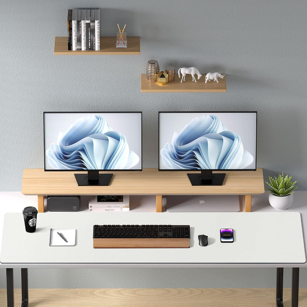 Aothia Faux Leather Desk Mat – Large Mouse Pad, Non-Slip PU Leather Blotter, Waterproof Writing Surface for Office and Home (Off-White, 47.2" x 23.6") - Image 9