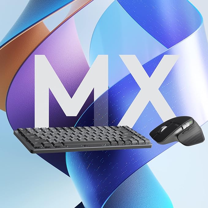 Logitech MX Mechanical Mini TKL Illuminated Wireless Keyboard, Linear, and MX Master 3S Performance Wireless Bluetooth Mouse Bundle, macOS, Windows, Linux, iOS, Android - Image 8