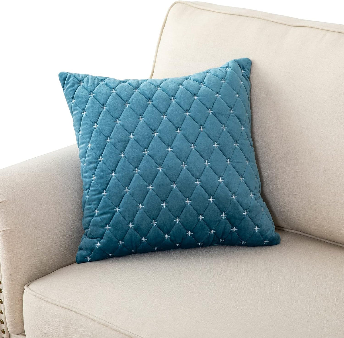 Throw Pillows for Couch Cover,Sofa Cover,Blue,1PC,18''x18'' by Eismodra