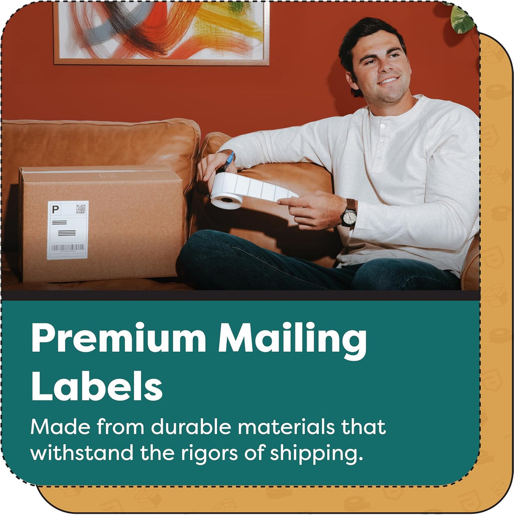 2" X 2" Square Direct Thermal Printer Labels (8400 Count, 12 Rolls) - Image 6