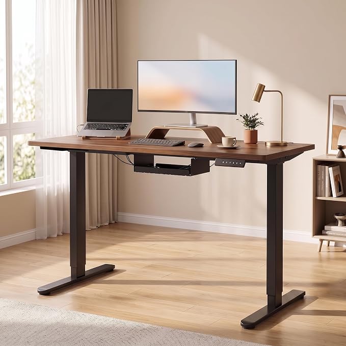 ErGear Dual Motor Standing Desk Legs for 44-90 inch Desktops, 264 lbs | 4 Memory Presets, Cable Tray, Dual Hooks, 28-47 inch Height Range, DIY Sit Stand Frame, Black Finish, Quiet Lifting, Black - Image 8