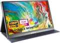 KYY Portable Monitor 15.6" 1080P Computer Monitor Screen Extender w/Cover | Portable Monitor for Laptop 1080P FHD IPS with USB-C and HDMI, Laptop Screen Extender for Travel HDR Gaming Monitor w/Speaker by KYYTechBringYourLifeMoreConvenientandBrilliant