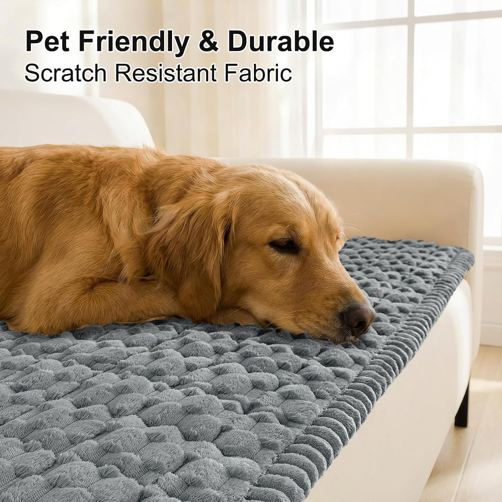 Smiry Couch Covers for Dogs, Non Slip Fuzzy Pet Sofa Protector Washable - Image 3