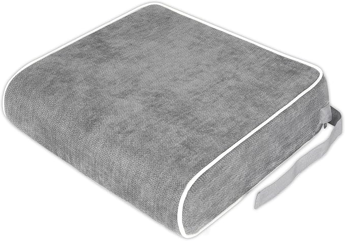 Seat Cushion for Office Chair, 19 x 17 x 4 Inch | 4 Inch Thick Extra Large, Memory Foam, Sciatica & Tailbone Pain Relief, Lower Back Support, Non-Slip Car Seat Cushion by Safecradle