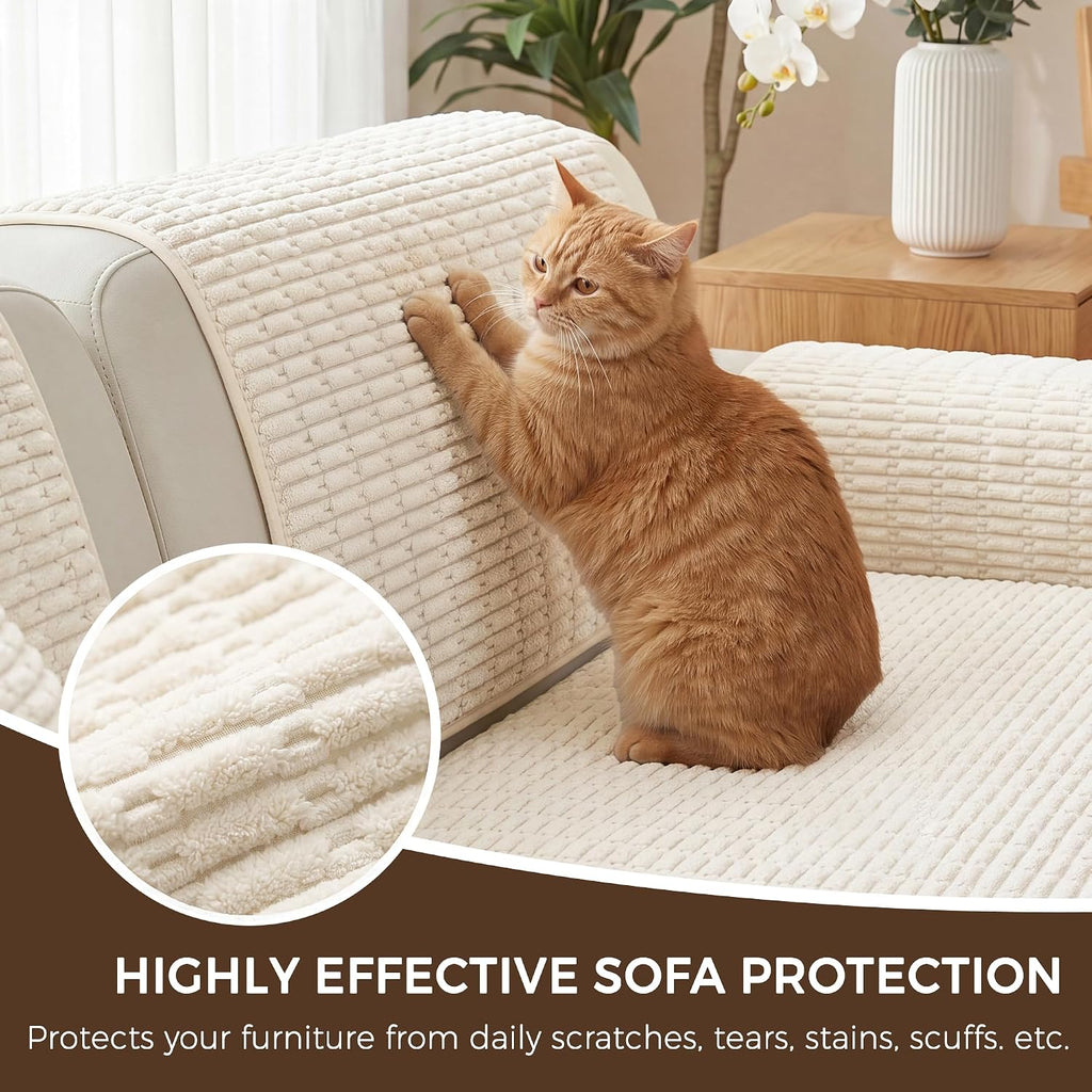 Foxdecor Couch Cover for Dogs Sofa Covers Non Slip Couch Pad Pet Friendly - Image 5