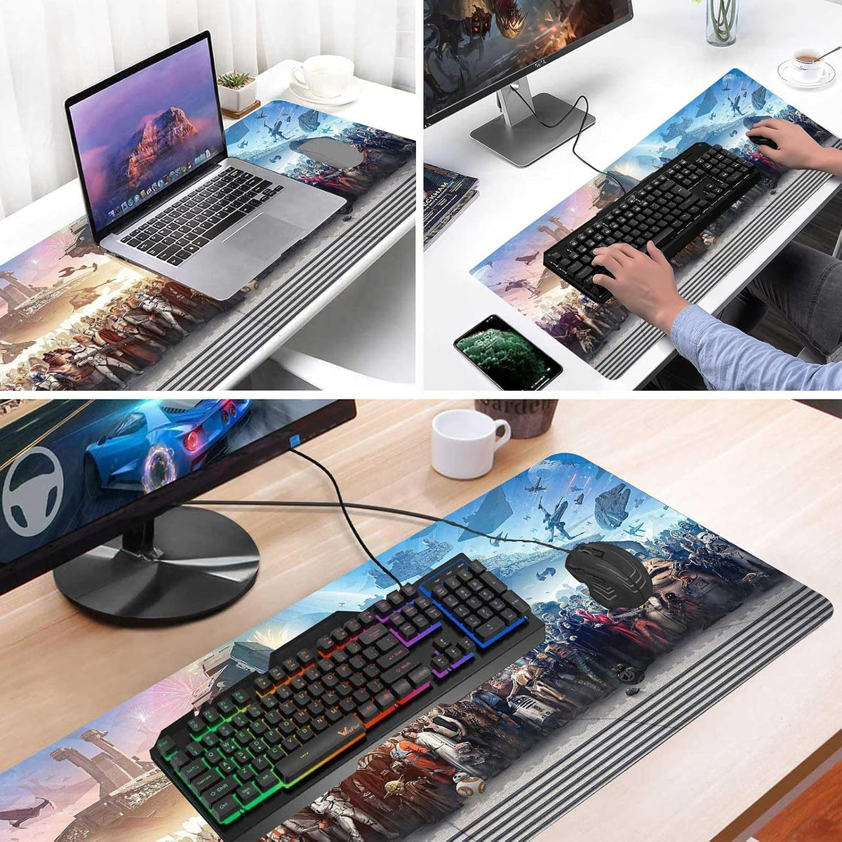 XXL Large Gaming Mouse Pad The Chosen One Custom Desk Pad,Mousepad with Anti-Slip Rubber Base,Stitched Frame Mouse Mat,Portable Desk Mat for Computer Keyboard Mice Laptop & PC,31.5X15.7 Inch - Image 4