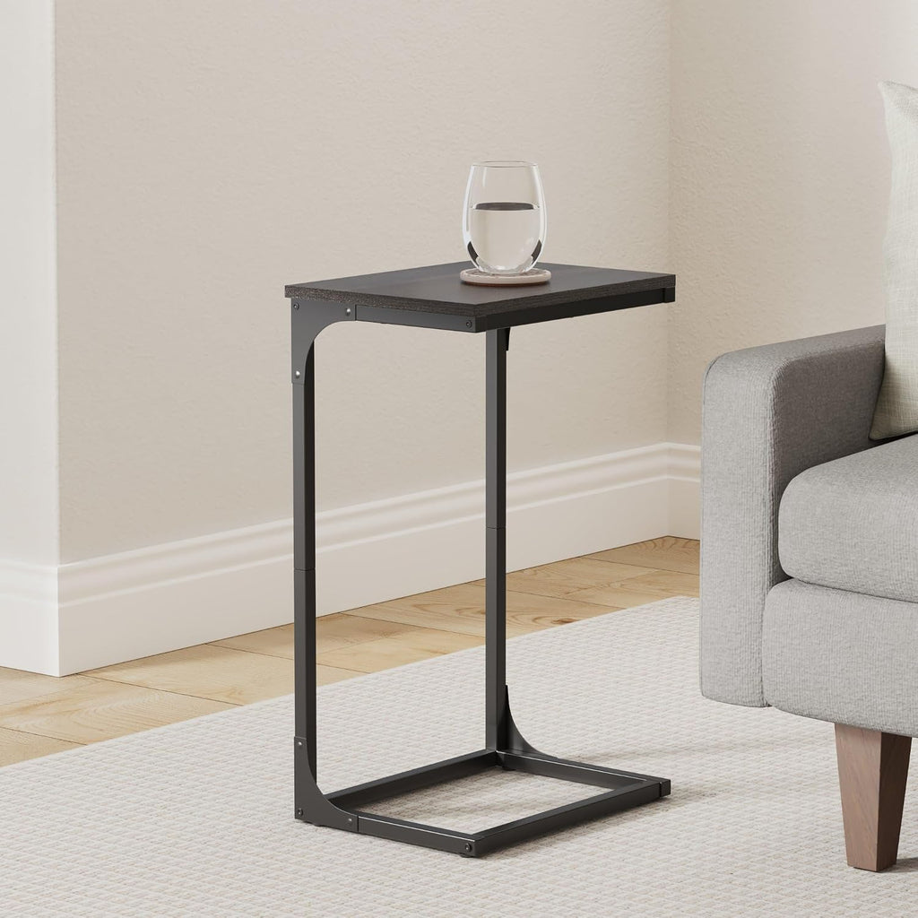 VASAGLE C-Shaped End Table, Couch Side Table for Sofa with Metal Frame - Image 2
