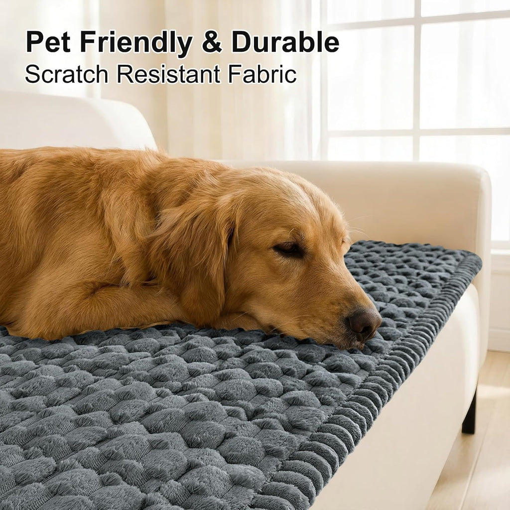 Smiry Couch Covers for Dogs, Non Slip Fuzzy Pet Sofa Protector Washable - Image 3