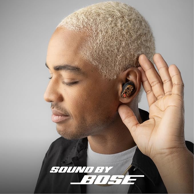 Skullcandy Method 360 ANC Wireless Earbuds with Sound by Bose - Leopard | In-Ear Fit, Premium Active Noise Cancellation, 40 Hours Battery, Sweat and Water Resistant, Microphone for iPhone Android - Image 2