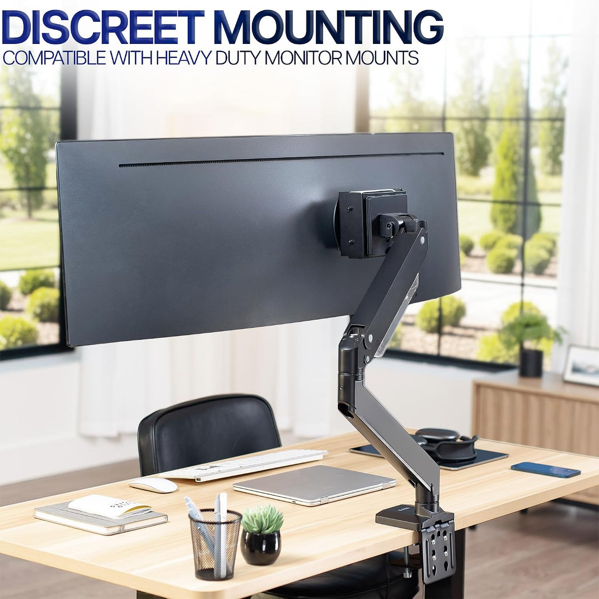 VIVO Black Behind Monitor VESA Mount Designed for Mac mini, MOUNT-MINI24 - Image 9