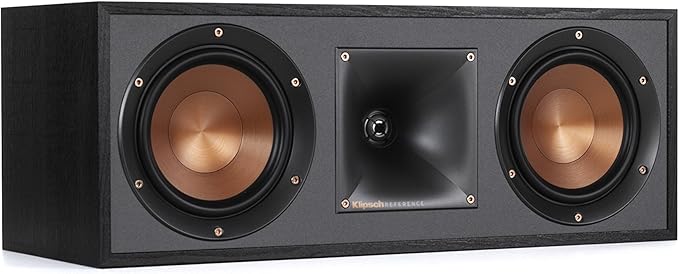 Klipsch R-52C Powerful Detailed Center Channel Home Speaker - Black by Klipsch
